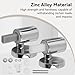 Universal Toilet Seat Hinge Replacement, 1 Pair Quiet Slow Soft Close Toilet Seat Hinges, Fits Most Toilet Seats Easy Install with Screws, Compatible with Bidet/Elongated/Round Toilet