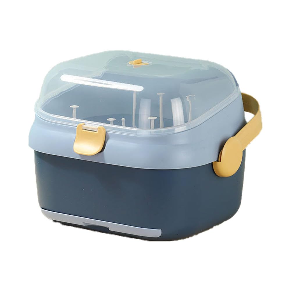 Support pour biberons compact et égouttoir amovible pour les sorties en famille