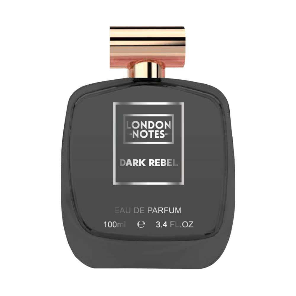 LONDON NOTES Dark Rebel Perfume for Men & Women | Unisex Long Lasting Fragrance | Spicy, Aromatic & Woody Notes | 100ml