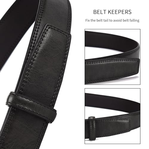 2/4 Pack Leather Belt Loop Keepers for 1.38" (35mm) Wide Men's Belt2