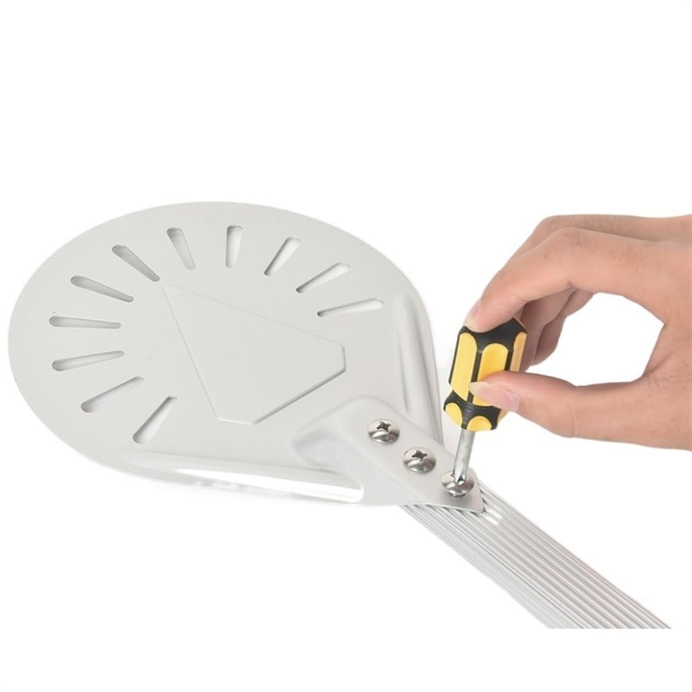 Pala Pizza Pala Giratoria For Pizza De 7/8/ 9 Pulgadas, Pala De Aluminio For Pizza, Mango De Silicona con Revestimiento Duro Bandeja(8 Inch 60 cm)