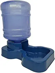 Bebedouro Pet Automático Grande Porte Com Bombona Galão de 10 Litros Cães e Gatos (Azul)