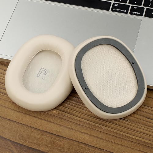 Cache-oreilles en peau de mouton pour casque H95 coussinet éponge douce audio