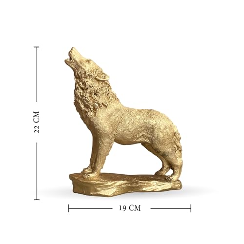 Image of Xtore Beautiful Lion Statue for Home Decor (Pack of 1, Golden)