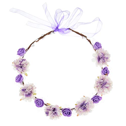 image for DDazzling Girls Breath Crown Flower Girl crown Floral Headband Wedding
