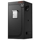 Spider Farmer 3x3 Grow Tent, 36'x36'x72', with Hook for Controller, Enlarged View Window, 1680D Thicken Mylar Canvas, Removable Floor Tray for Indoor Hydroponic Growing for SF2000Pro, SE3000, G3000
