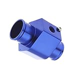 medidor de temperatura de motor electrico  KKmoon Joint Pipe Adaptador de Sensor de Temperatura de Agua Medidor de Temperatura de Manguera Radiador 36mm Azul
