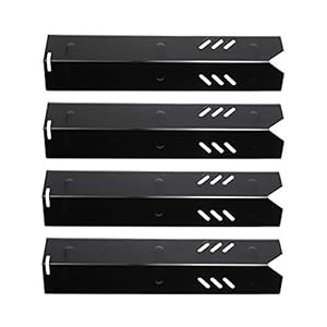 Rejekar Porcelain Steel Heat Plate for Backyard Grill BY12-084-029-98, Backyard GBC1255W, Uniflame GBC1059WB, Dyna Glo DGF493BNP DGF510SBP, 15 inch Heat Shield Tent Flame Tamer Burner Cover
