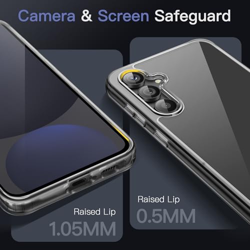 Image of JETech Cover Case for Samsung Galaxy S24 FE, Non-Yellowing Shockproof Bumper Protective Phone Cover, Anti-Scratch Hard PC Back (Black)