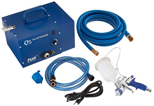 Fuji Spray 2895-T75G Q5 Platinum - T75G Quiet Hvlp Spray System & 5330 Gravity Feed Gun Holder Stand #TOP2