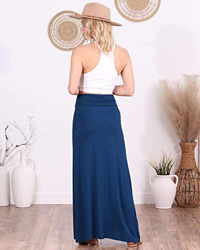Image of Popana Long Maxi Skirt for Women, Flowy Long Skirts for Women | High Waisted Soft Trendy Rayon, Sundress Convertible Skirt, Long Length Bodycon Maxi Skirt, Petite and Plus Size