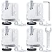 Skelang 4 Pcs Niveleur de levage, niveleur de pied de meuble, pieds de nivellement avec contre-écrou et vis pour établi, table, armoire, capacité de chargement 272kg par pied de nivellement