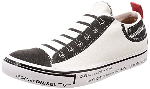 Diesel Zapatillas unisex para adultos Low S Imaginee Low, Blanco, 38 EU