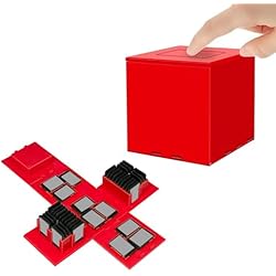 Maletin Porta Cartuchos doepeBAE Estuche de Juegos para Switch,Funda para Almacenamiento de Juegos Compatible,Compatible con 41 Ranuras,Pulse para Desplegar Switch Porta Cartuchos (M Rojo)