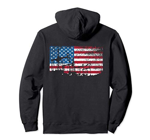 Oil Rig Worker Roughnecks Oilfield Man Gift American Pullover Hoodie