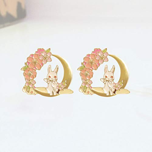 SOIMISS 2 peças de broches chiques de design de coelho doce lindos e elegantes broches de liga para
