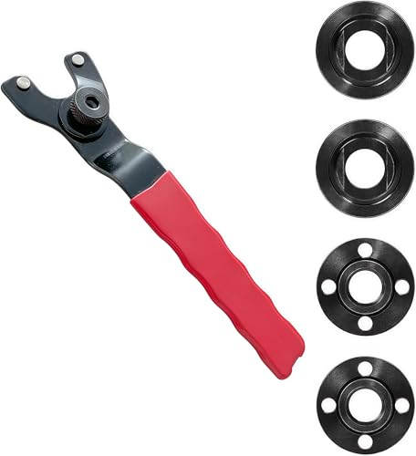 Image of Adjustable Grinder Wrench & 5 /8-11 Nut Kit | Replacement Flange Parts For Milwaukee Dewalt Grinders