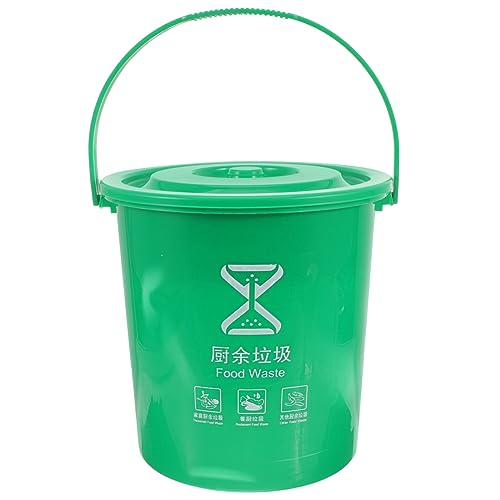 Caneca de basura rectangular de plástico para cocina