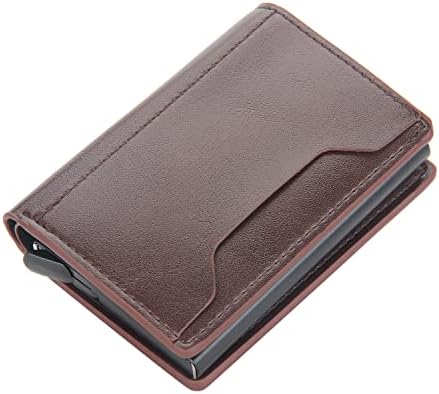 Prontiaduscire Portafoglio Uomo Pelle Piccolo RFID, 053 Marrone