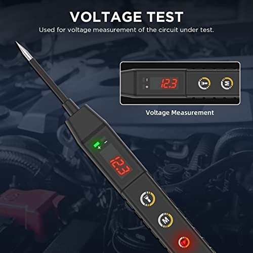 Power Circuit Probe Tester, 9V-30V Car Circuit Tester For Temperature Test Electrical Circuit System Test 3.6Ft Wire Overload Protection And Built-In Led #TOP2
