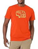 Charko Designs Men's Vanning Rock Climbing Shirts, Orange, Large