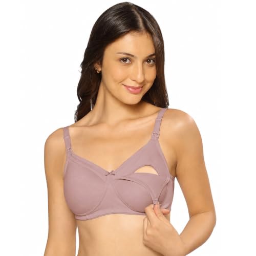 Image of MomToBe Women's Cotton Full Cup Non-Padded Feeding Bra /Nursing Bra /Maternity Bra