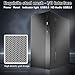 Micro ATX case, Mini itx case with USB3.0, USB2.0 I/O Port,&Standard ATX PSUs, matx Side Panel Ventilated Airflow Design，with Dust Mesh Filter，Black