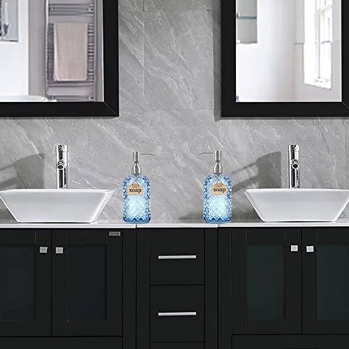 image for SDlumeiy 16 Oz Soap Dispenser with 304 Rustproof Stainless Steel Pump,