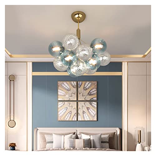Lampe suspendue LED en cristal G9 avec diffuseur boule de verre anti-reflet - 2