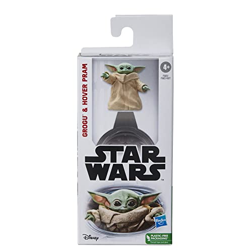 Star Wars Grogu and Hover Pram Toy 6-inch-Scale The Mandalorian Action Figure, Toys for Ki