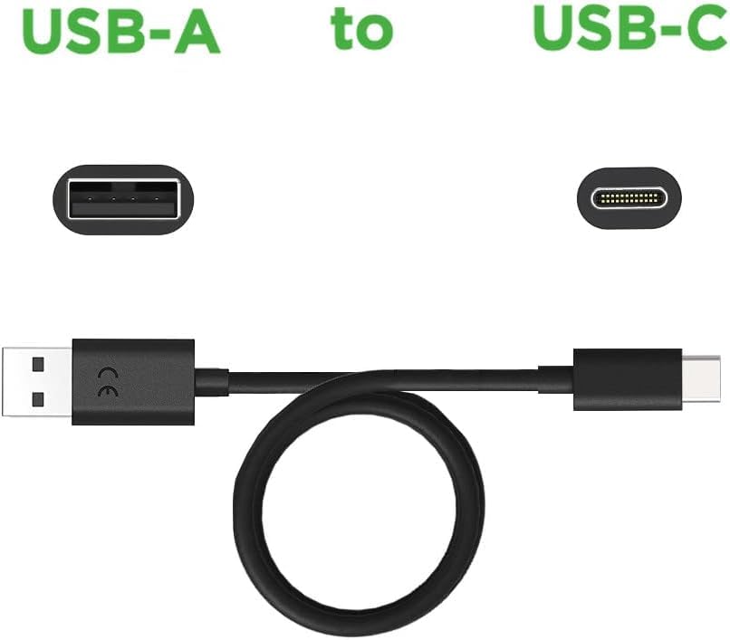 Image of Motorola TurboPower USB-A 3.0 to USB-C (Type C) Data /Charging Cable [3.3ft Cable] for Moto G Power /Play /Pure /Stylus 5G, G7, One 5G Ace, Edge, Edge+ & Others Motorola Type C Devices