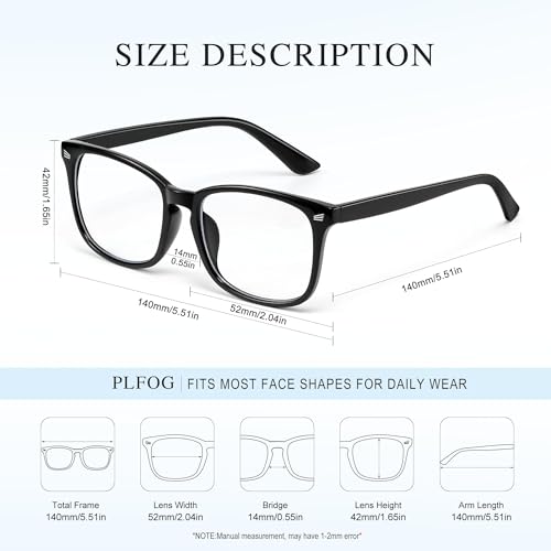 Image of Blue Light Glasses For Woman Men - Anti Eyestrain UV Protection Computer Gaming Eyeglasses Blue Light Blocking Glasses