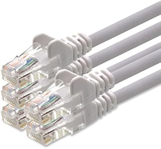 0,25m - grey 10 - pieces - LAN Network Cable CAT.5 CAT5 Premium Quality Ethernet Patch Cable, compatible with CAT6 / CAT6a / CAT7