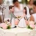 2.7'' Miniature Wedding Cake Toppers Bride Groom Resin Couple Figurine, Rustic Vintage Decorative Statue Doll for Anniversaries Engagement Party Bridal Shower Scene Figure Sand Table Cake Decoration