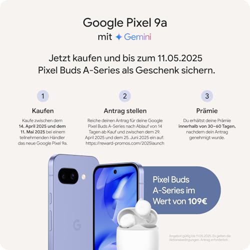Google Pixel 9a: Android-Smartphone ohne SIM-Lock, mit KI-Kamera, 24 Stunden Akkulaufzeit und leistungsstarken Sicherheitsfunktionen – Obsidian, 128GB – Bild 3
