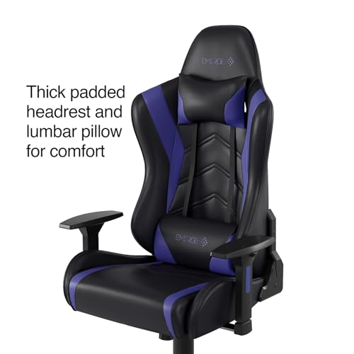 Image of Staples Emerge Vartan Gaming Chair, Ergonomic, Black, 2-Pack | Adjustable height swivel chair for gaming and everyday office use.