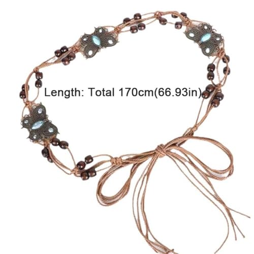 Butterfly Waist Chain Bohemian Y2K Vintage Waist Strap Trend Versatile Punk Waistband2