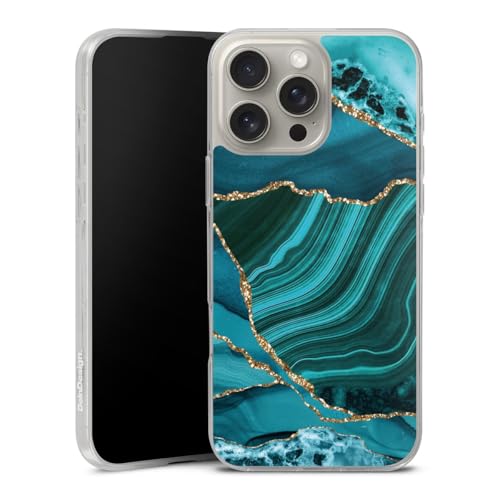 Coque silicone iPhone 16 Pro Max antichoc souple et élégance marbre