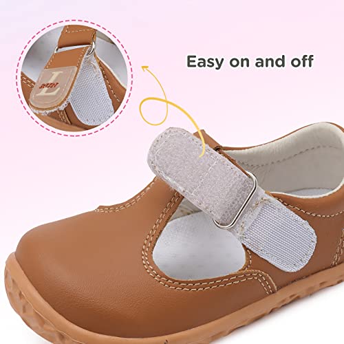 L-RUN Toddler Girls Dress Shoes Lightweight Mary Jane Shoes for Girls Anti-Slip School Shoes for Toddler Girls2