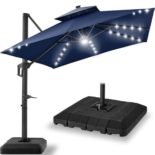 Best Choice Products 12x12ft LED Cantilever Patio...