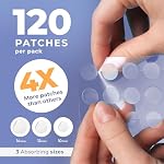 PatchRx Patches pour boutons Acide salicylique (120 unités), Patches pour boutons à l'acide salicylique - Patch pour boutons et autocollants pour boutons - Points pour boutons