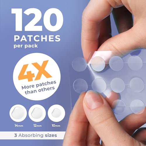 PatchRx Salicylic Pimple Patches (120 Pack), Salicylic Acid Acne Patches with Tea Tree Oil - Zit Patch and Pimple Stickers for Face for Skin Care - Salicylic Acid Acne Dots (Packaging May Vary)