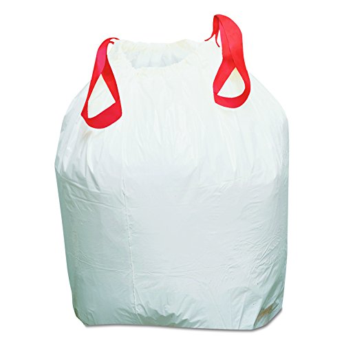 Webster Industries Draw-N-Tie Heavy-Duty Hexene Resin Trash Bags (200 Case), 13 Gallon #TOP2