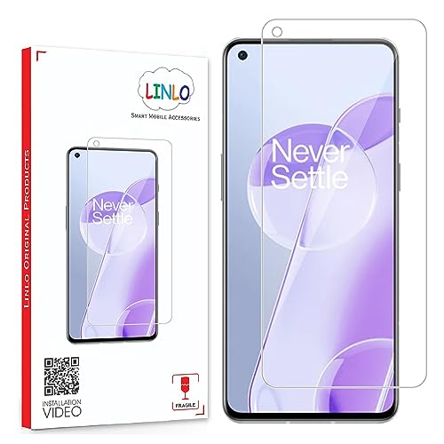 Image of Tempered Glass Screen Protector Compatible for OnePlus 9RT with Full Screen Coverage; Except Edges and Easy Installation Kit(Transparent), Pack of 1