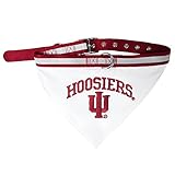 Pets First Collegiate Pet Accessories, Collar Bandana, Indiana Hoosiers, Large