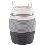 Schmutzige Kleidung Korb Schmutzige Kleidung Korb Lagerung Hause Lagerung Korb Gewebte Spielzeug Haushalt Baumwolle Seil Falten Lagerung