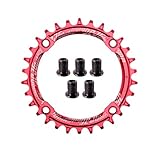 JGbike Elite Round Oval Chainring 104mm BCD 30T 32T 34T 36T 38T Narrow Wide Single Chainring for 8 9...