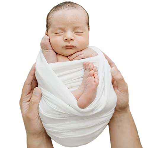 Image of Newborn Photography Props Swaddle Newborn Wraps for Baby Boys Girls Infant Baby Photo Props Shoot Stretch Blanket