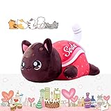 🍔 【Materiales de alta calidad】: Los lindos y hermosos peluches están hechos de algodón pp de alta calidad, materiales no alergénicos, felpa suave y duradera tiene algodón elástico que es más suave que el algodón ordinario, las telas amigables con la piel pueden darle un mejor tacto de la piel Las almohadas son suaves y cómodas