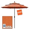   EliteShade-USA-9Ft-3-Tiers-Market-Umbrella-Patio-Umbrella-Outdoor-Table-Umbrella-with-Ventilation-and-5-Years-Non-Fading-TopRust